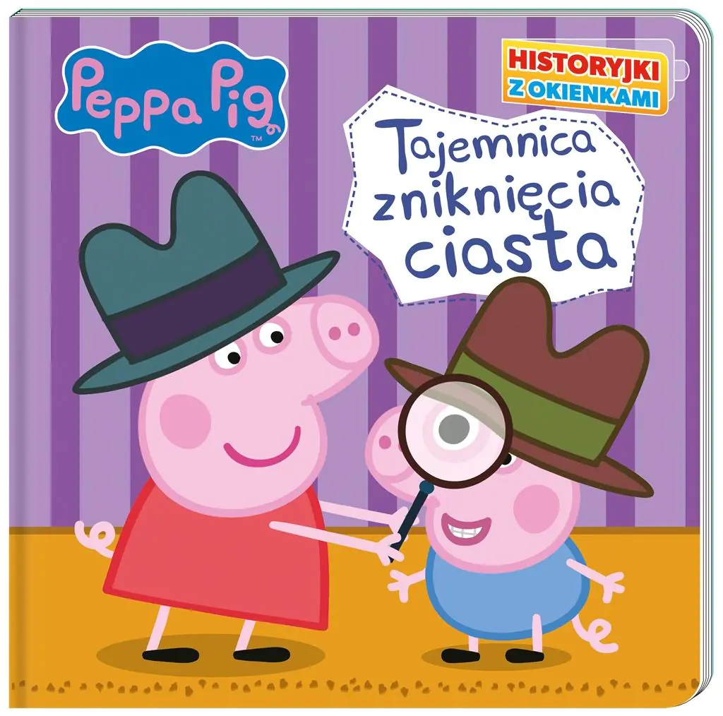 Książka - Peppa Pig. Historyjki z okienkami. Tajemnica zniknięcia ciasta.