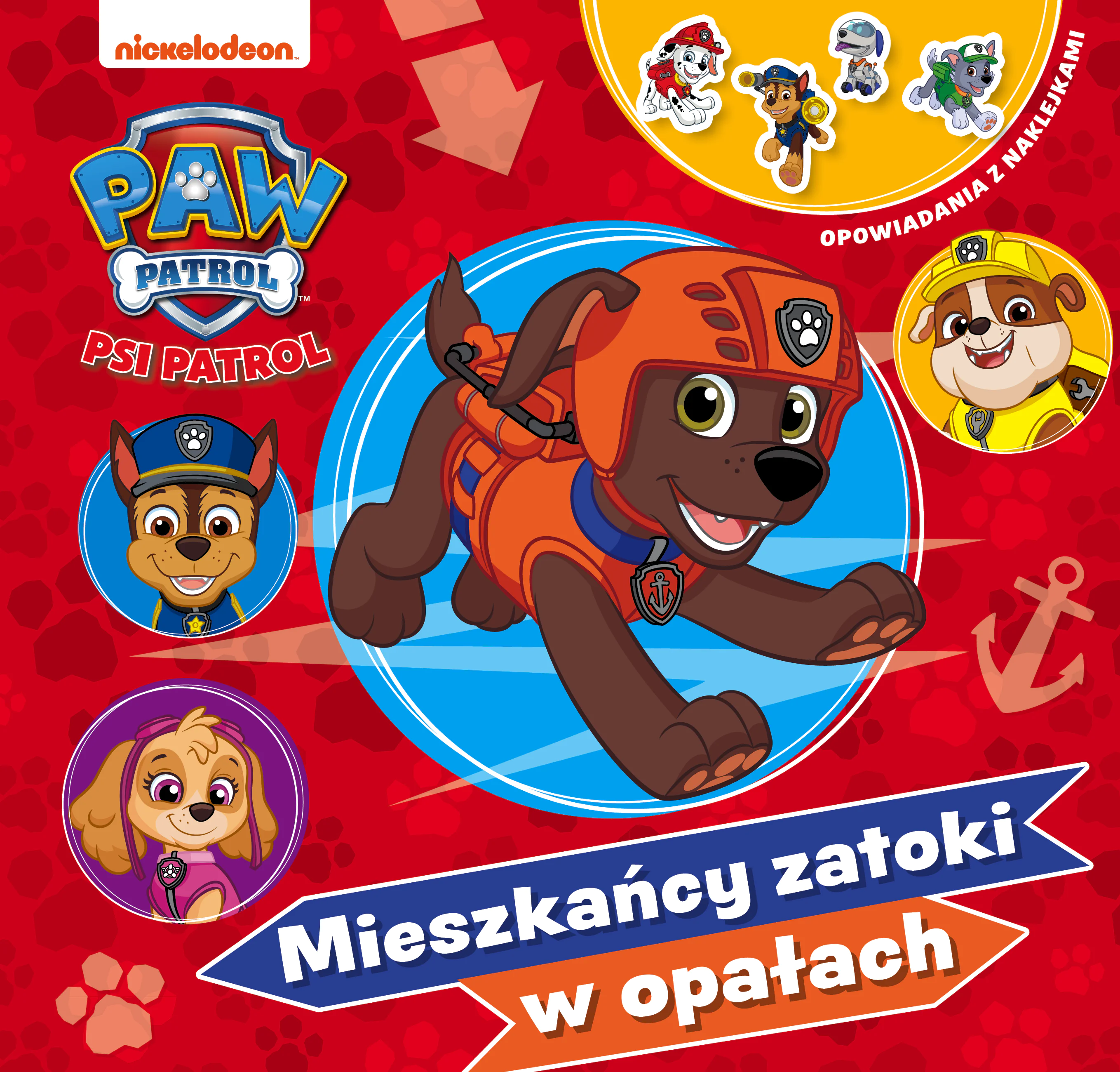 Książka - Psi Patrol Opowiadania z Naklejkami
