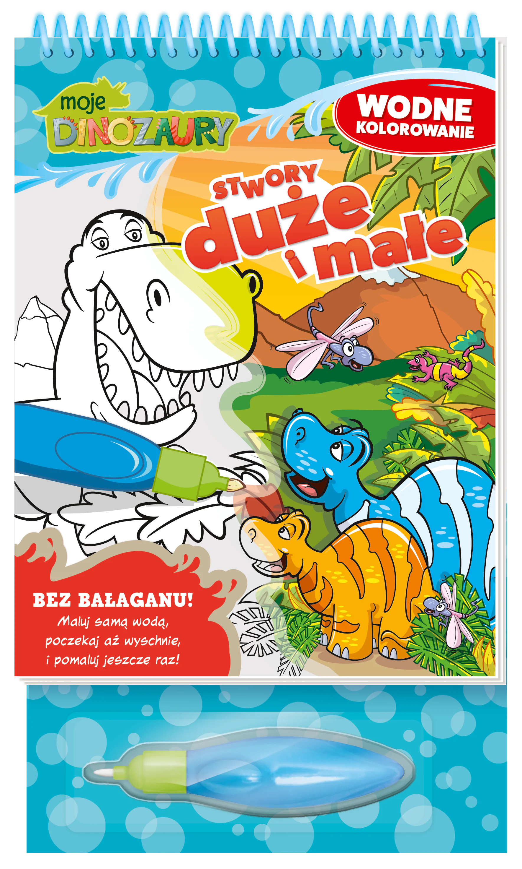 Książka - Moje Dinozaury Wodne Kolorowanie