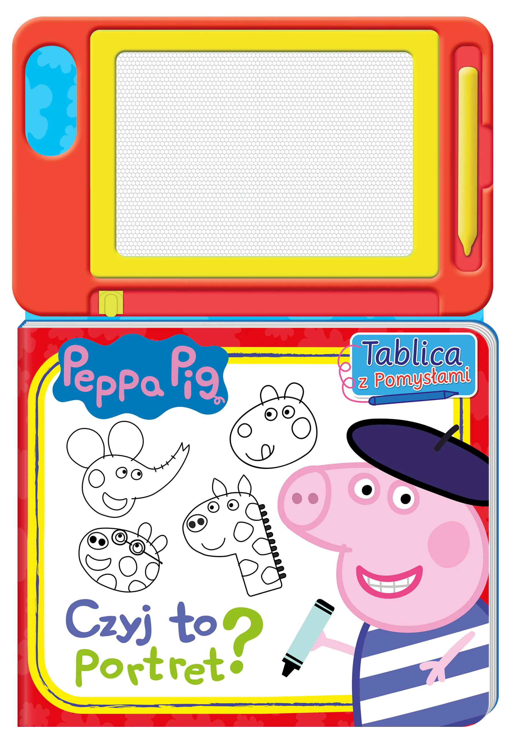 Książka - Peppa Pig. Tablica z Pomysłami. Czyj to portret