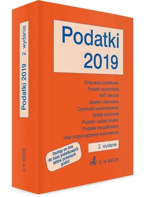 Książka - Podatki 2019