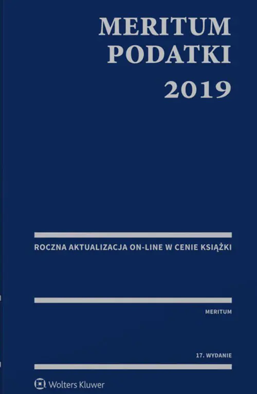 Książka - Meritum. Podatki 2019