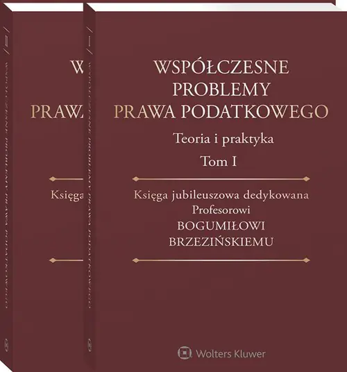 Książka - Współczesne problemy prawa podatkowego Tom 1-2