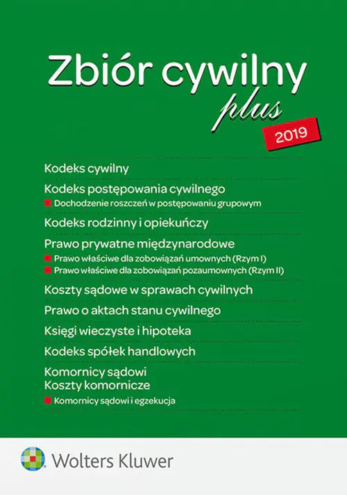 Książka - Zbiór cywilny PLUS 2019