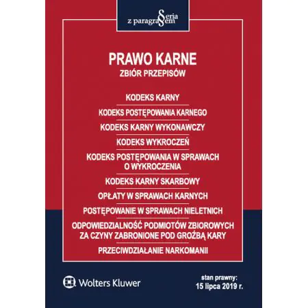 Książka - Prawo karne Zbiór przepisów