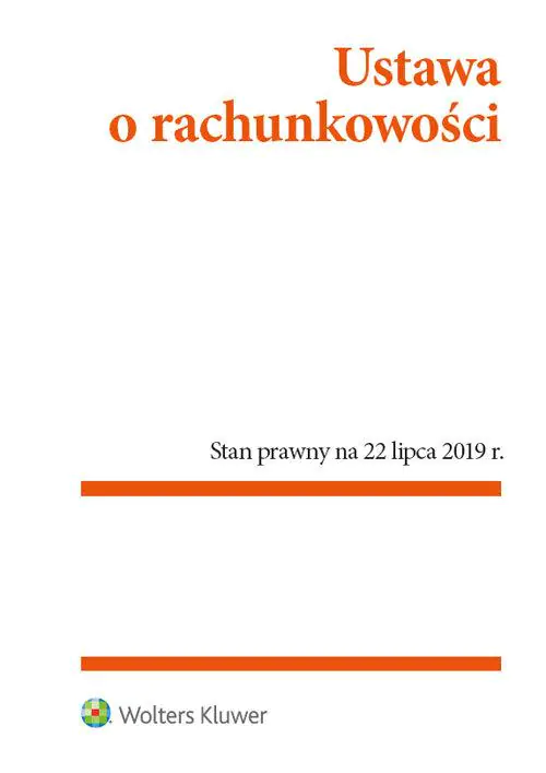 Książka - Ustawa o rachunkowości