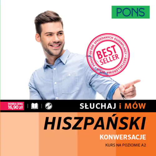 Książka - Słuchaj i mów. Hiszpański. Konwersacje. Kurs na poziomie A2 + CD