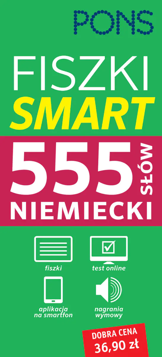 Książka - Fiszki smart. 555 słów. Niemiecki