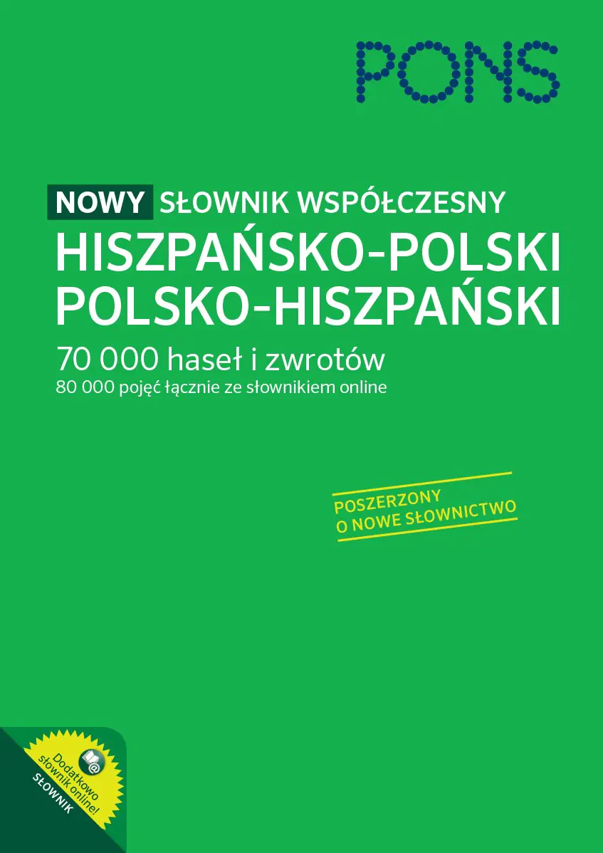 Książka - Słownik współczesny hiszpańsko-polski, polsko-hiszpański