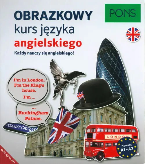 Książka - Obrazkowy kurs PONS język angielski. Poziom A1-A2