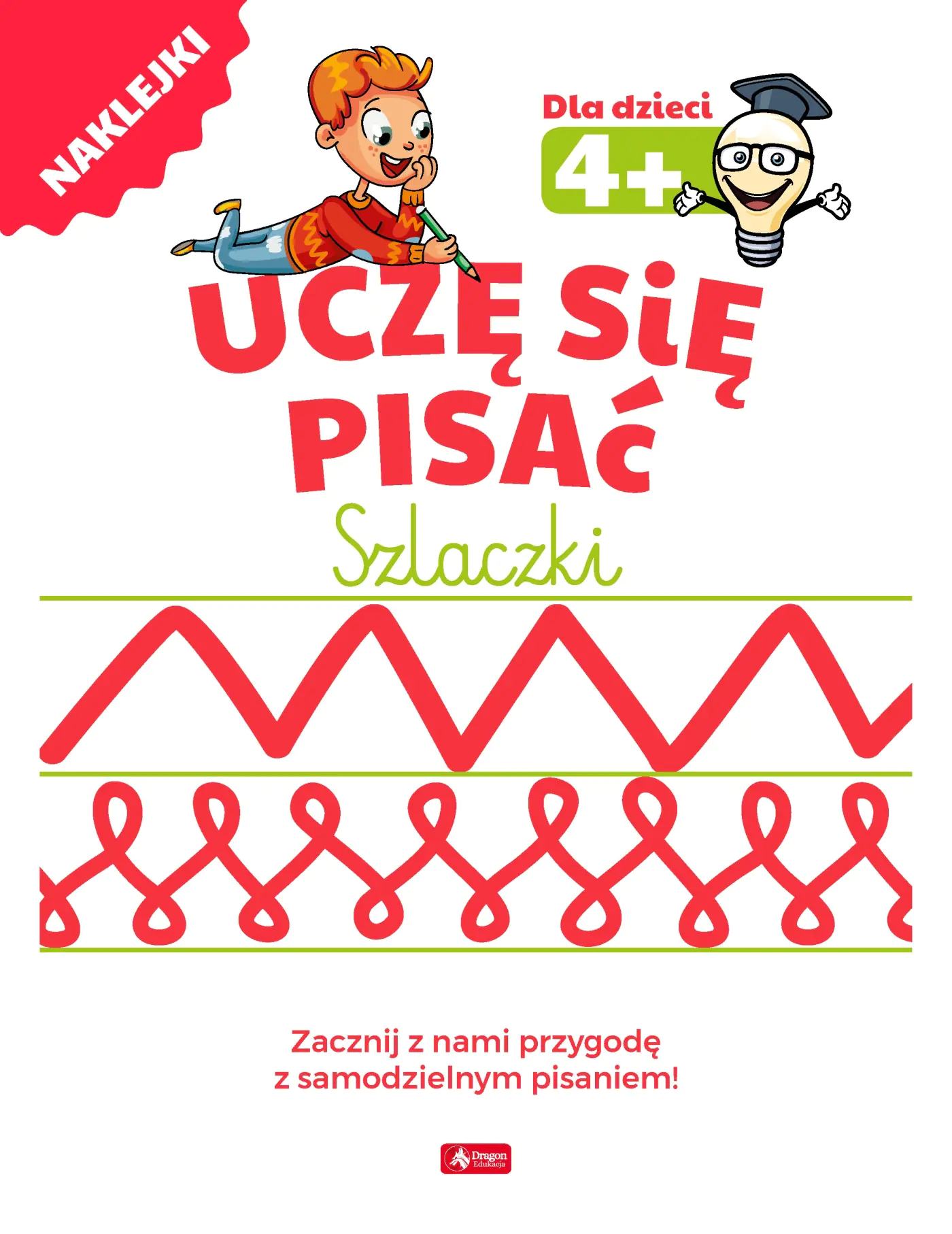 Książka - Szlaczki. Uczę się pisać. Naklejki
