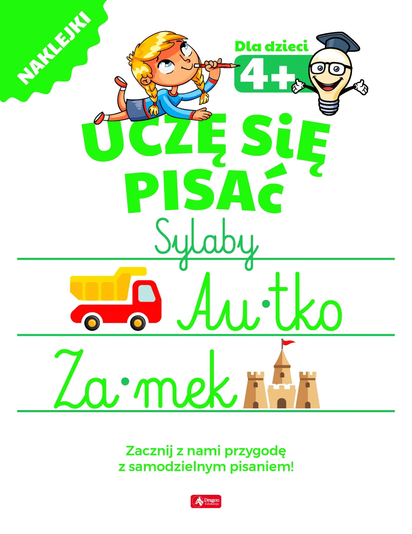 Książka - Sylaby. Uczę się pisać. Naklejki