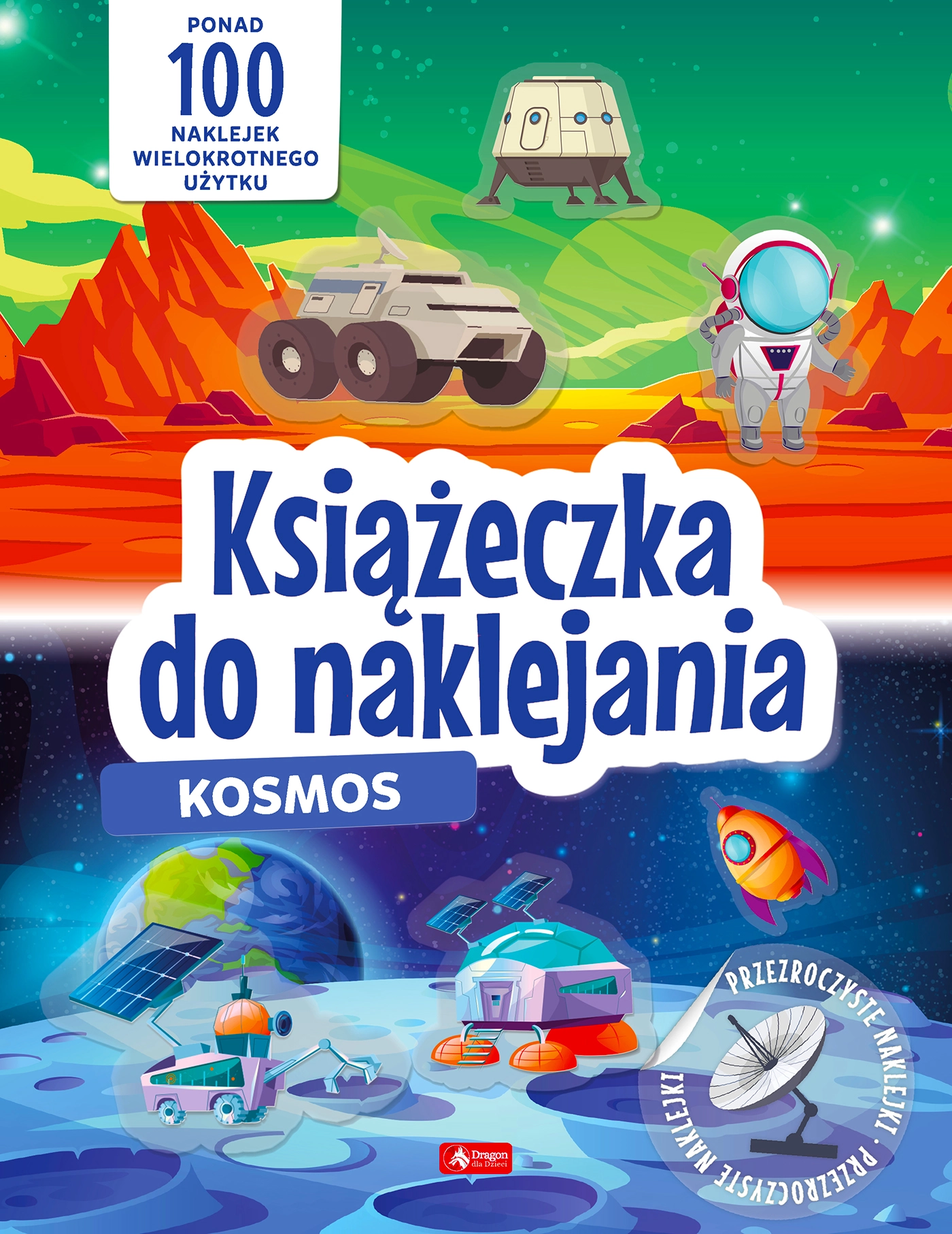 Książka - Kosmos. Książeczka do naklejania