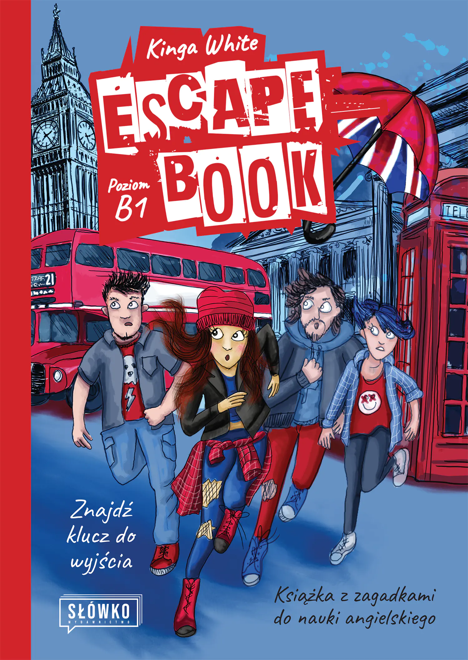 Książka - Escape Book. Znajdź klucz do wyjścia. Książka z zagadkami do nauki angielskiego