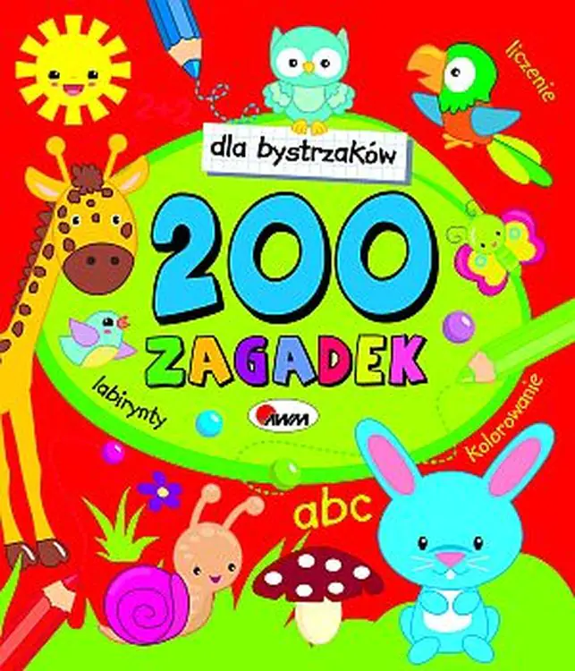 Książka - 200 zagadek dla bystrzaków