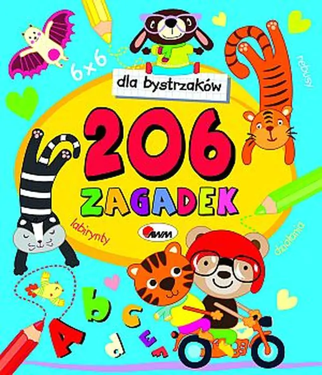 Książka - 206 zagadek. Dla bystrzaków