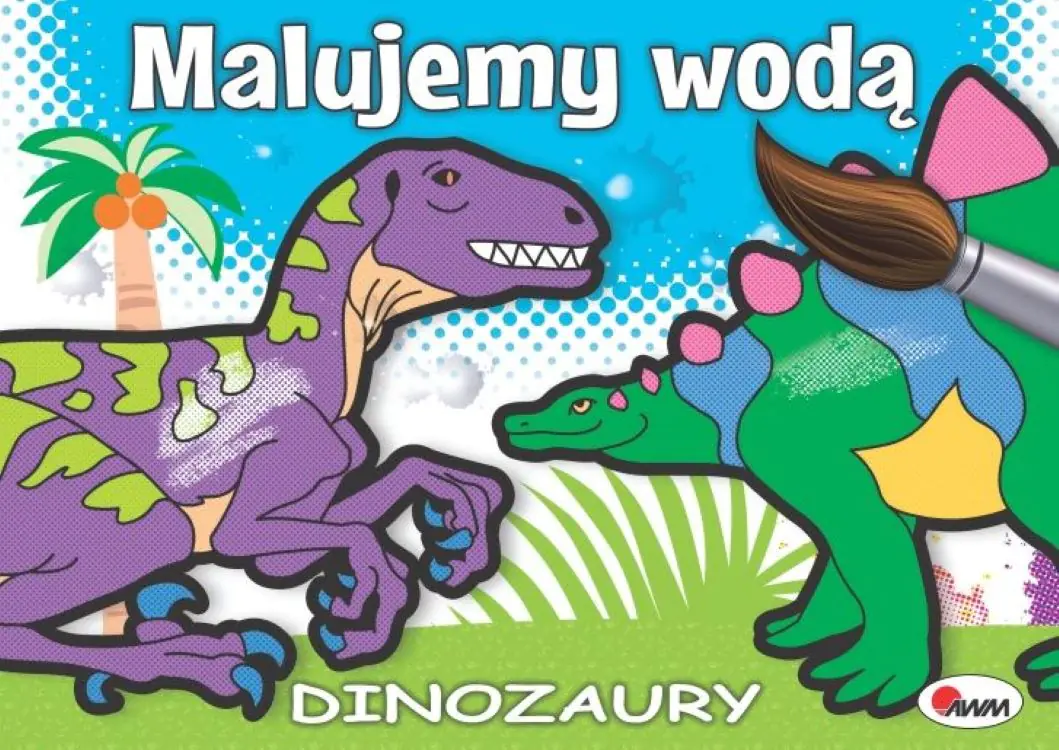 Książka - Malujemy wodą dinozaury
