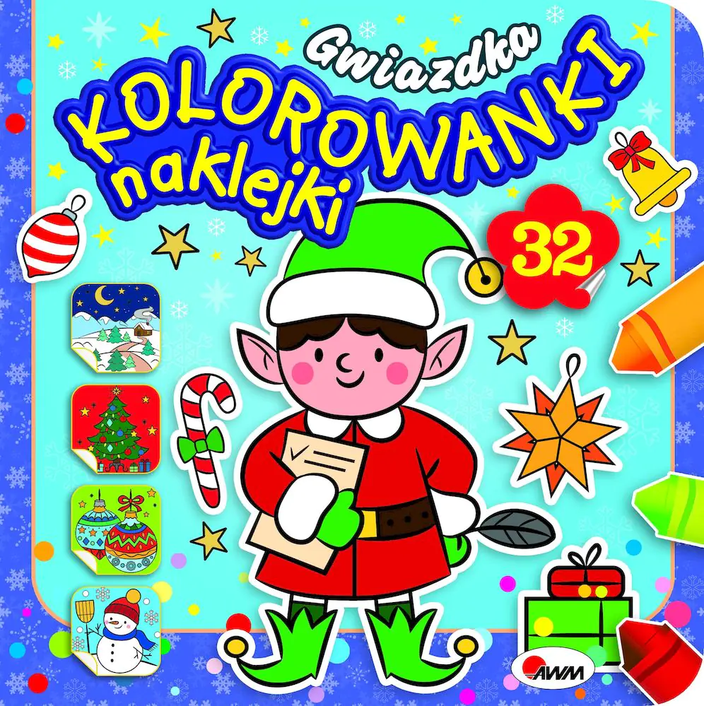 Książka - Kolorowanki naklejki gwiazdka