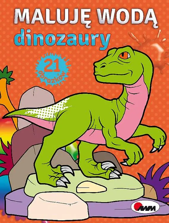 Książka - Dinozaury. Maluję wodą