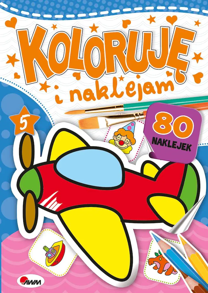 Książka - Koloruję i naklejam 5