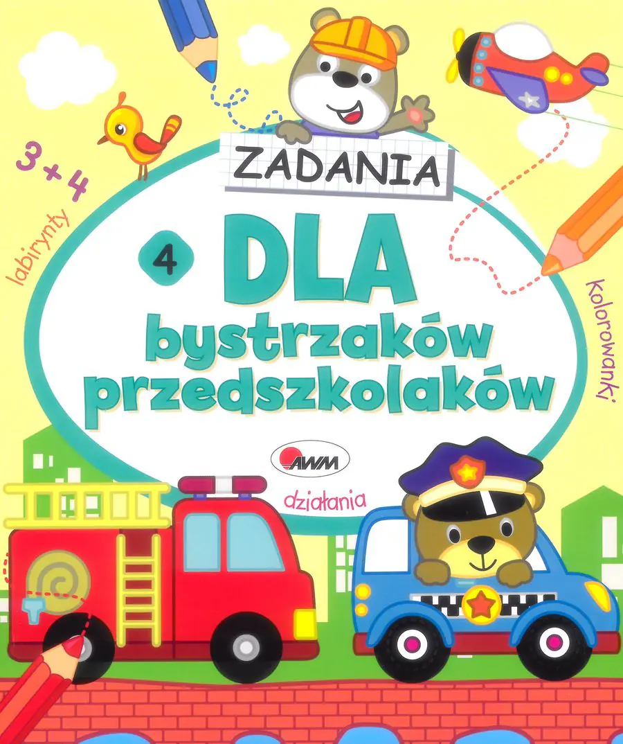 Książka - Zadania dla bystrzaków przedszkolaków. Część 4