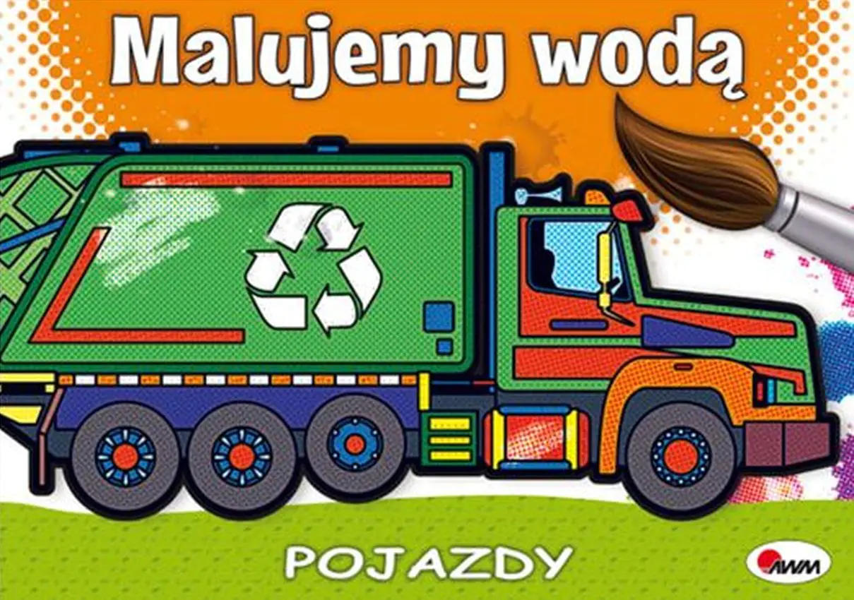 Książka - Malujemy wodą pojazdy