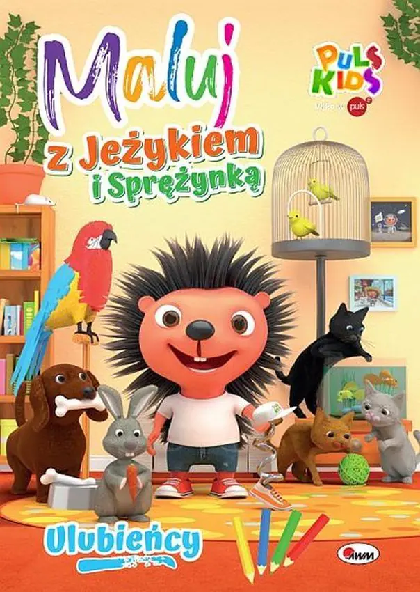 Książka - Ulubieńcy. Maluj z Jeżykiem i Sprężynką