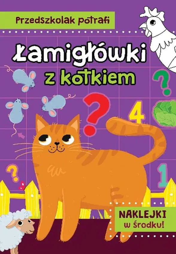 Książka - Przedszkolak potrafi. Łamigłówki z kotkiem