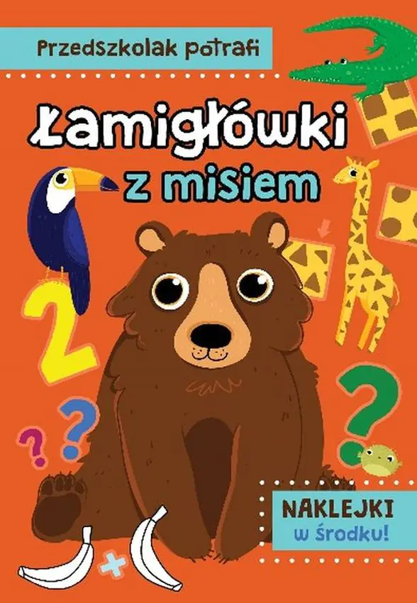 Książka - Przedszkolak potrafi. Łamigłówki z misiem