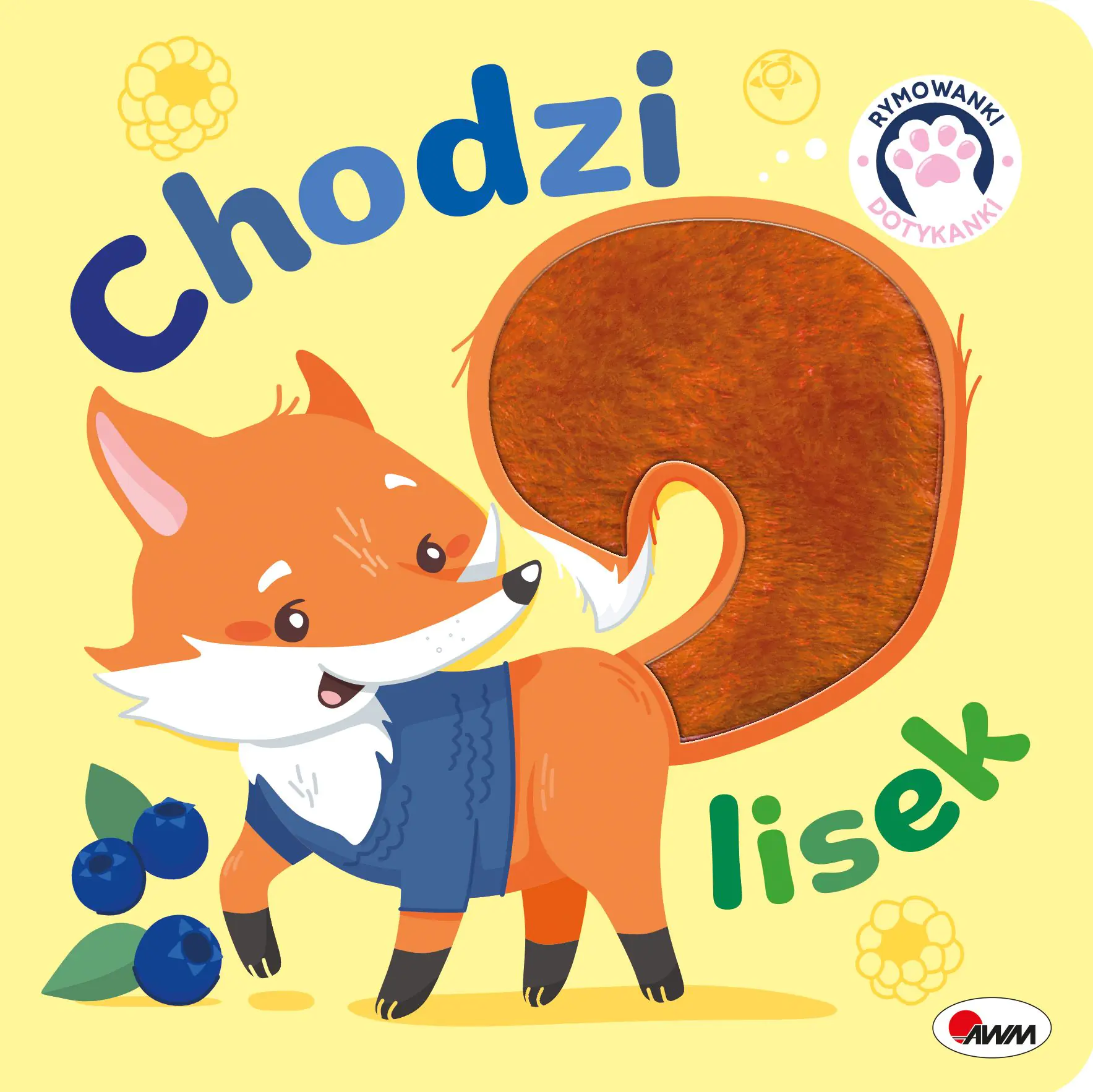 Książka - Chodzi lisek. Rymowanki dotykanki