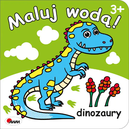 Książka - Maluj wodą dinozaury