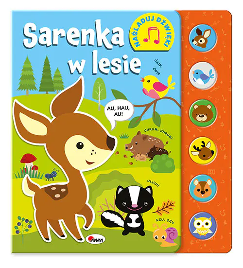 Książka - Naśladuj dźwięki. Sarenka w lesie