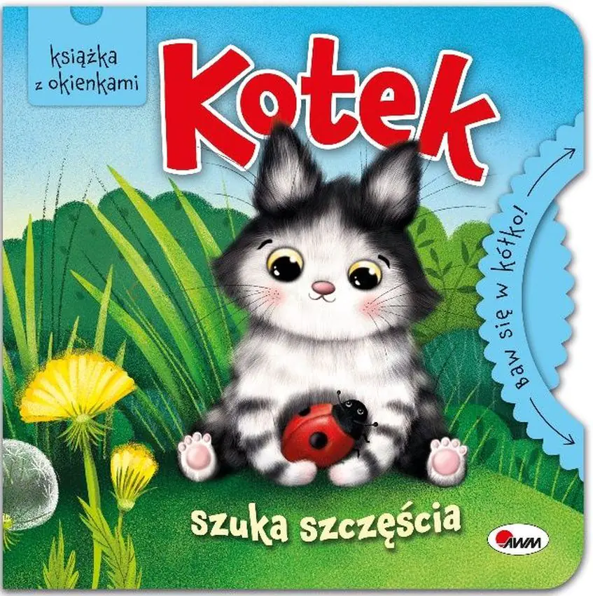 Książka - Baw się w kółko. Kotek szuka szczęścia