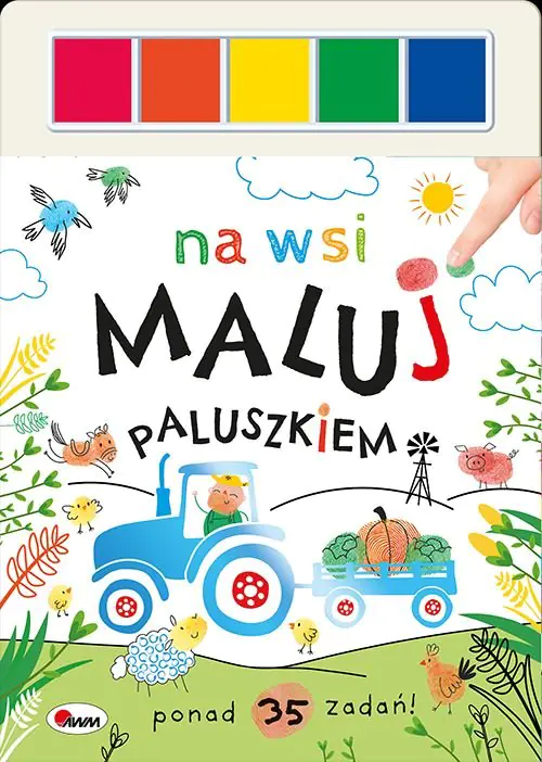 Książka - Na wsi. Maluj paluszkiem