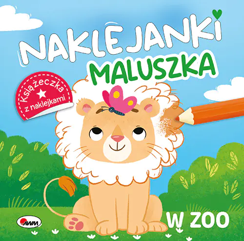 Książka - W zoo. Naklejanki maluszka