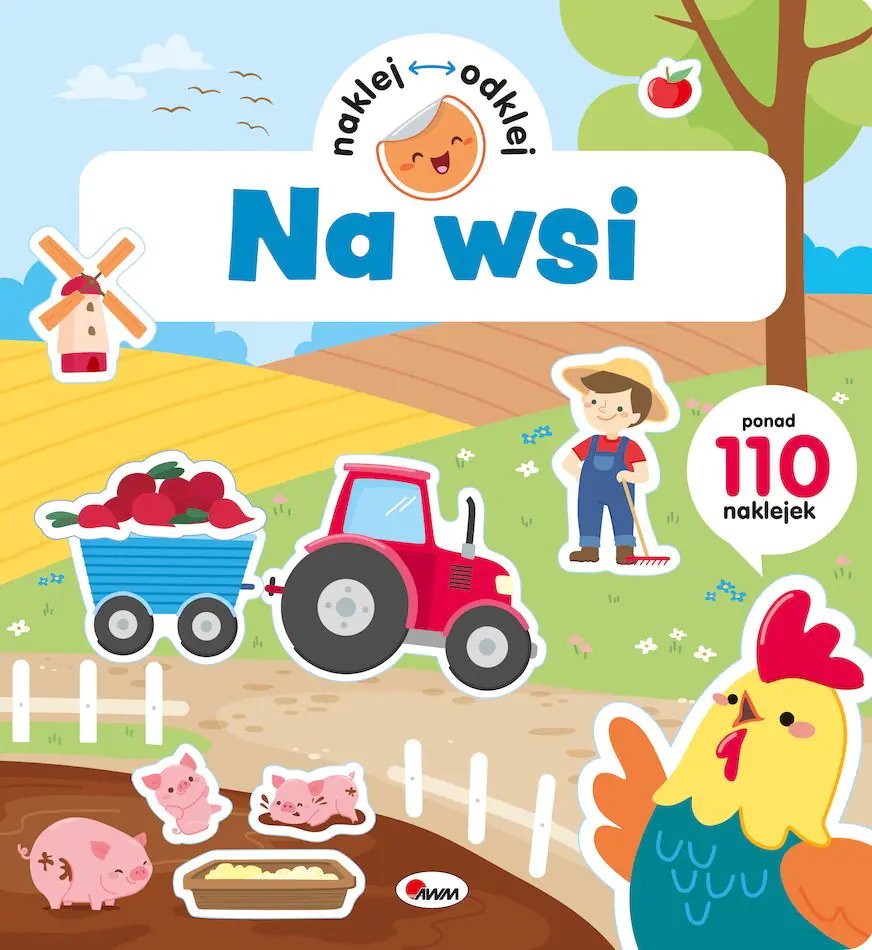 Książka - Na wsi. Naklej odklej