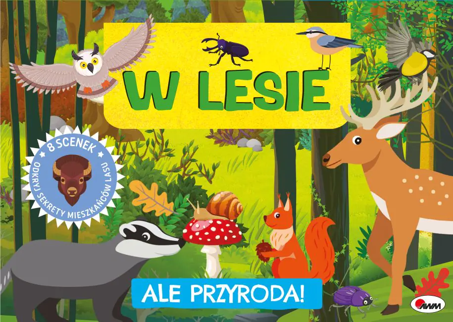 Książka - KSIAZECZKA EDUK 255X185 OPR TW W LESIE 3D AWM