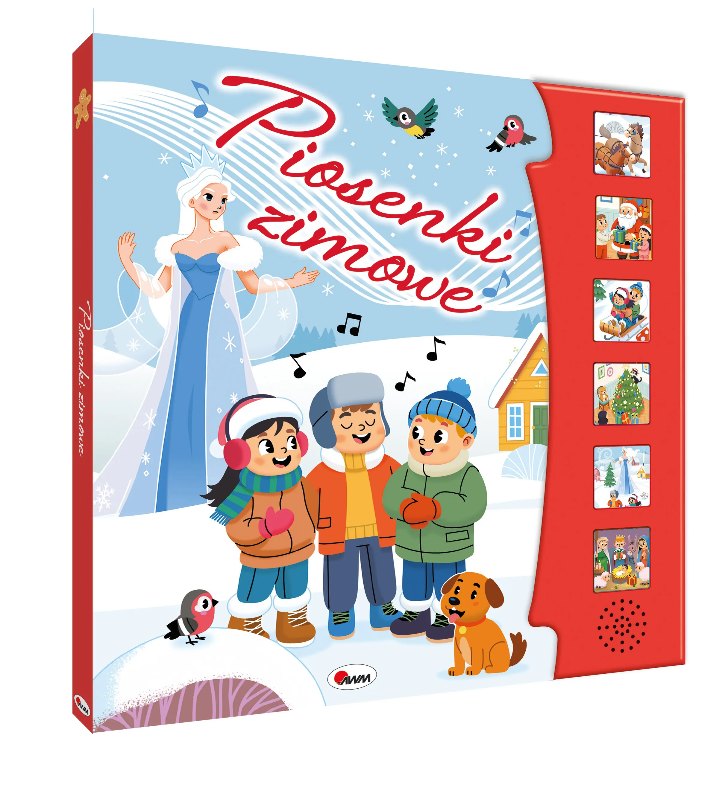 Książka - Piosenki zimowe. Książka dźwiękowa z piosenkami dla dzieci