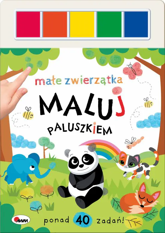 Książka - KSIAZECZKA EDUK 170X190 MALUJ PALUSZ MALE ZWIER