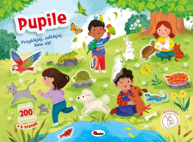 Książka - Przyklejaj, odklejaj, baw się! Pupile