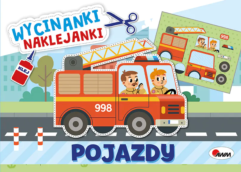 Książka - Pojazdy. Wycinanki naklejanki