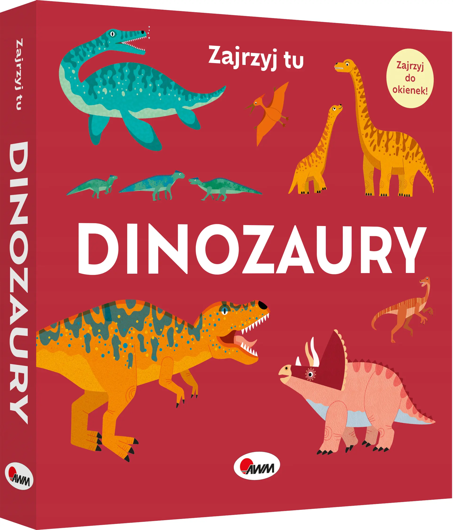 Książka - KSIAZECZKA EDUK 190X190 OPR TW DINOZAURY AWM