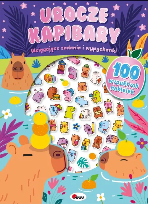 Książka - KSIAZECZKA EDUK 200X275 KAPIBARY NAKLEJ 3D AWM
