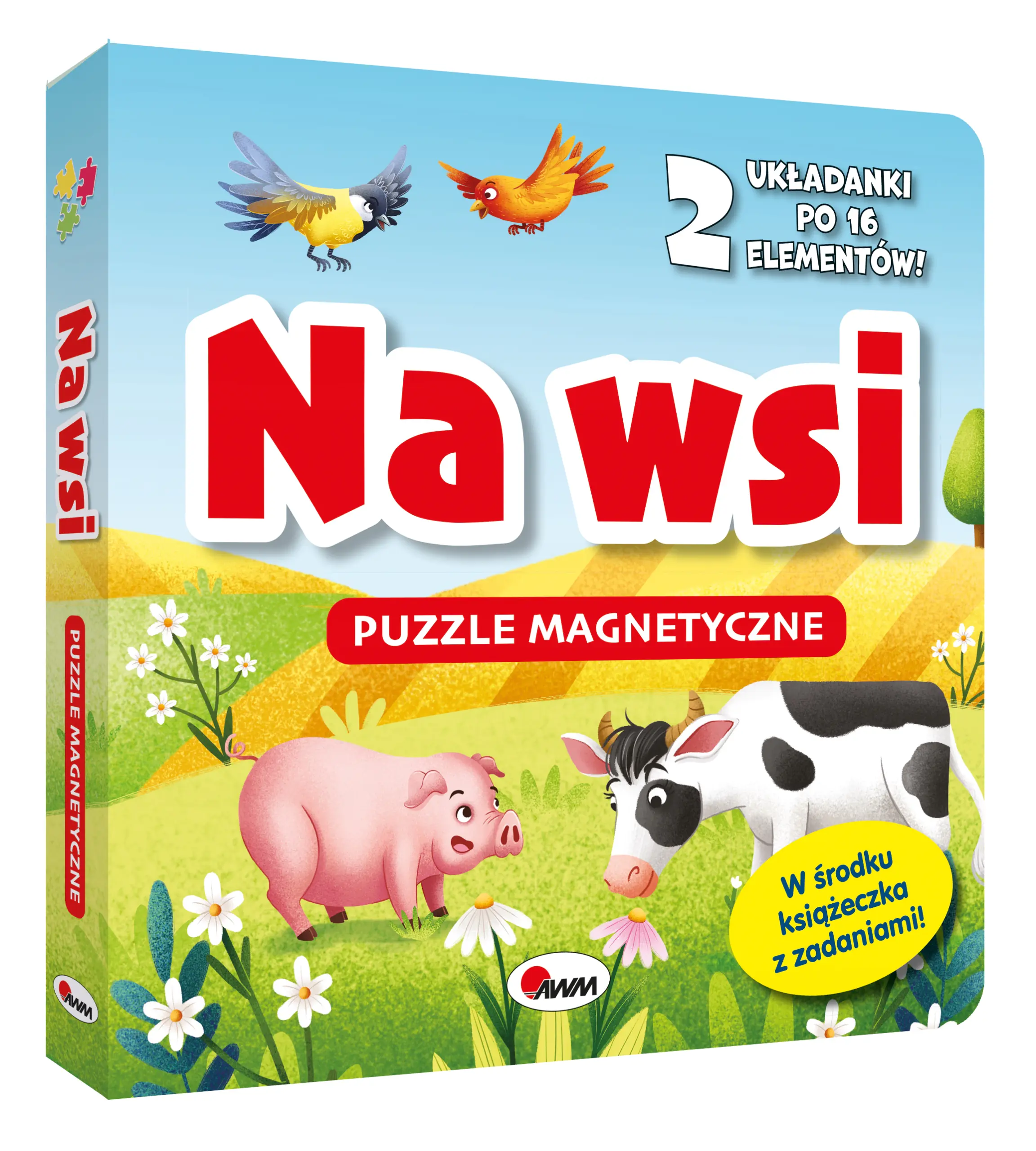 Książka - Na wsi. Puzzle magnetyczne