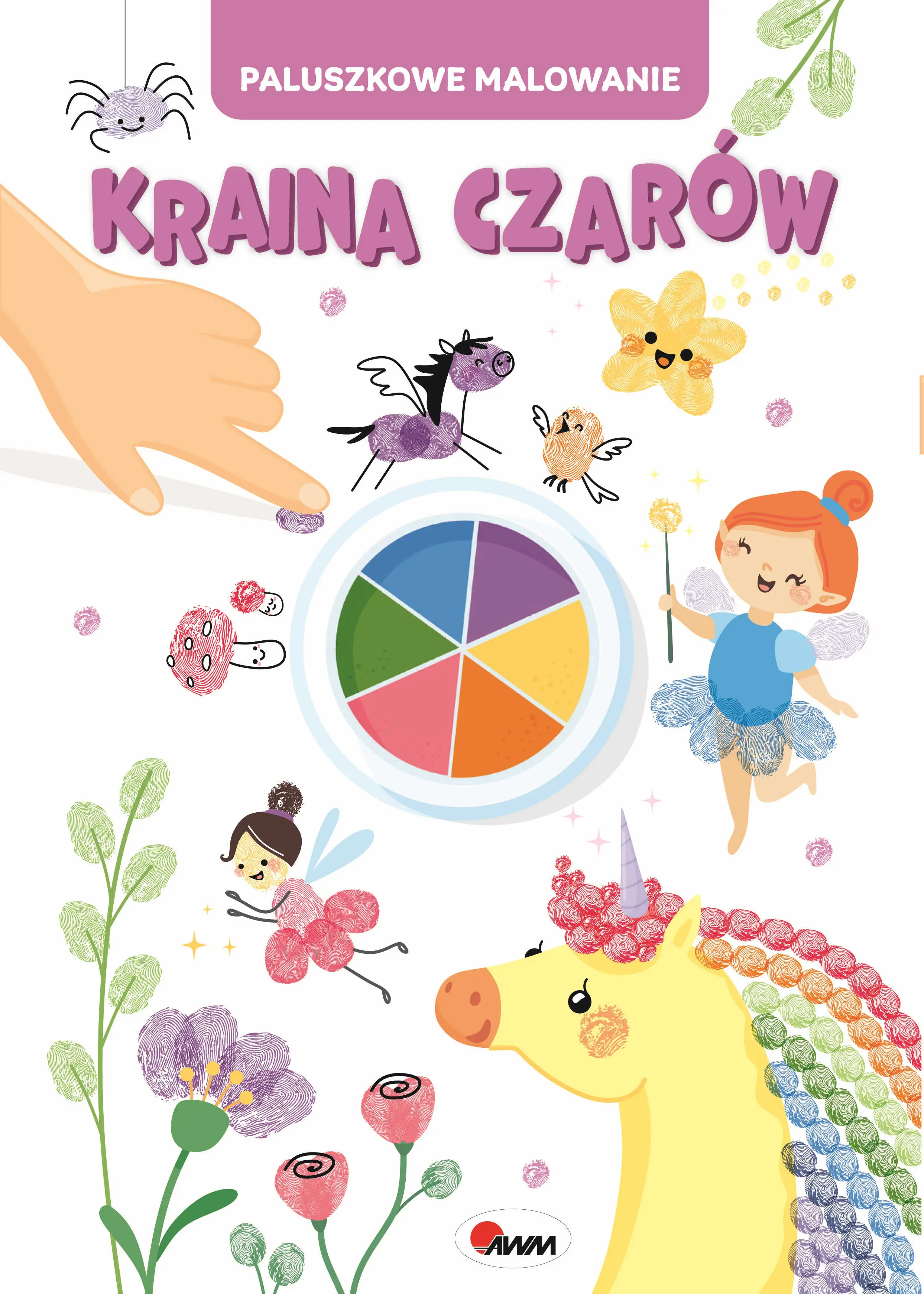 Książka - Kraina czarów. Paluszkowe malowanie