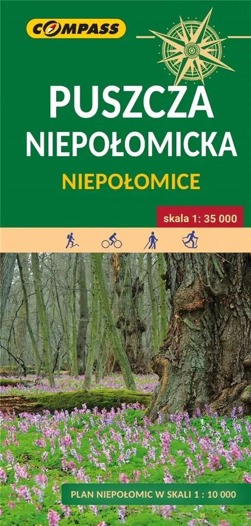 Książka - Mapa turystyczna Puszcza Niepołomicka 1: 35 000