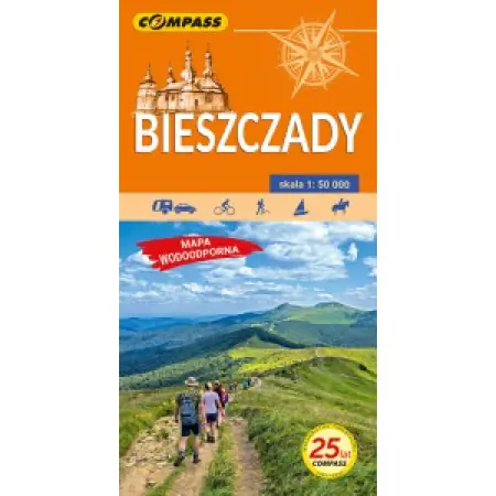 Książka - Mapa wodoodporna Bieszczady 1:50 000