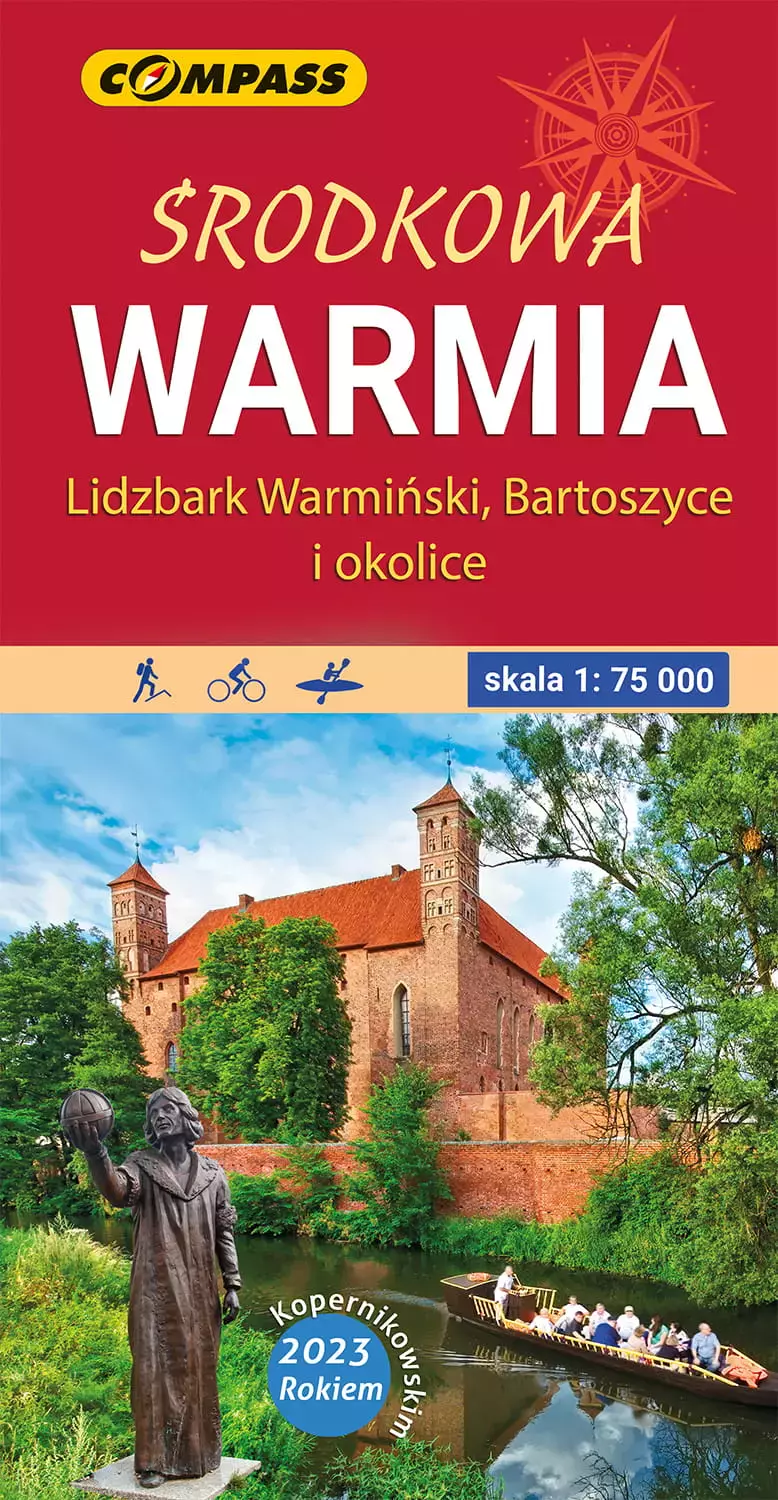 Książka - Mapa turystyczna - Środkowa Warmia 1:75 000