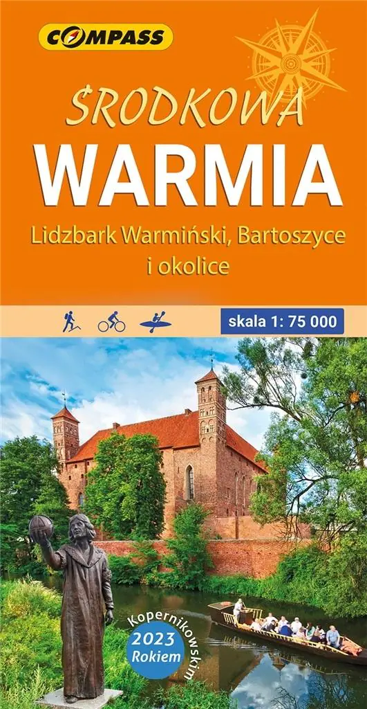 Książka - Mapa turystyczna - Środkowa Warmia lam. 1:75 000
