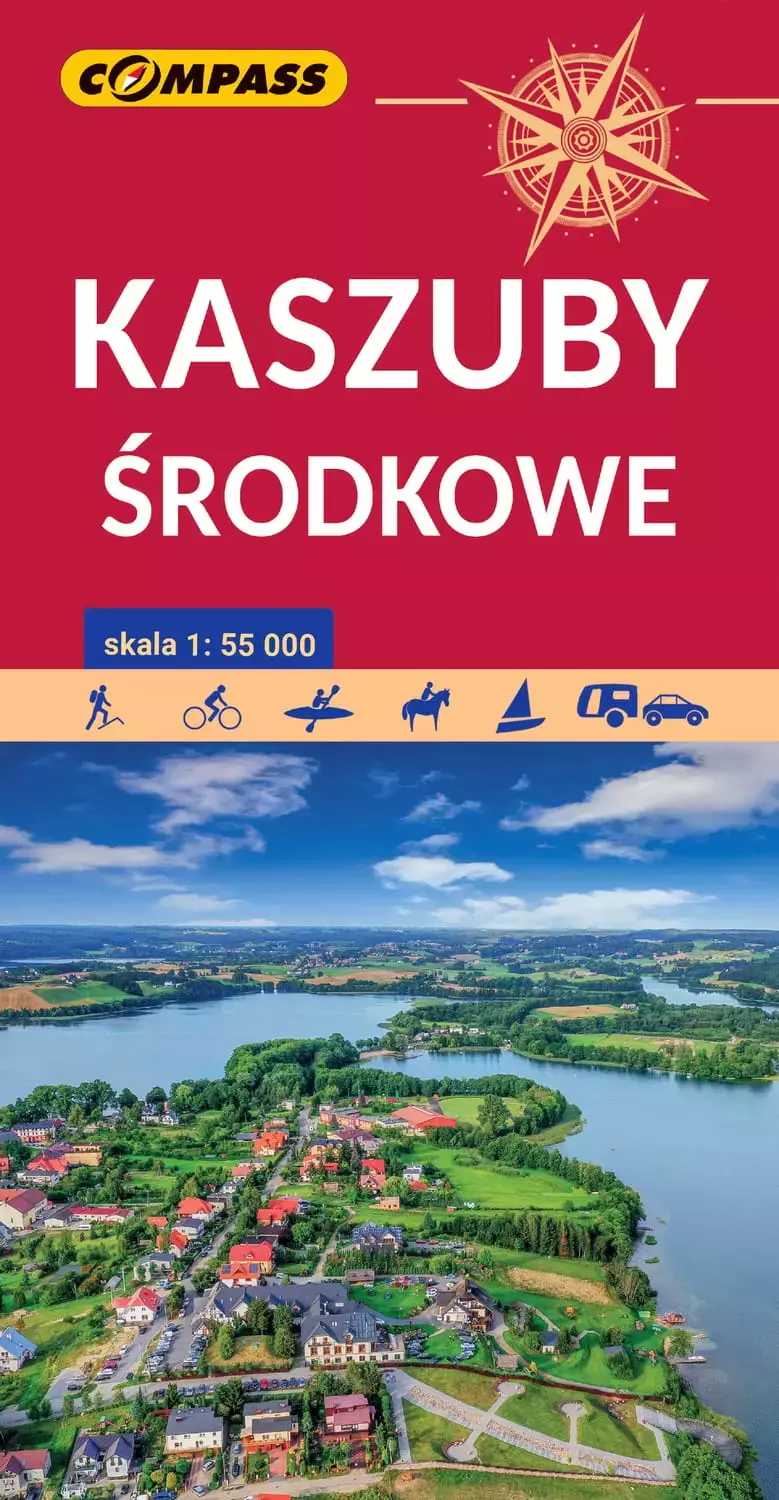 Książka - Mapa turystyczna - Kaszuby Środkowe 1:55 000